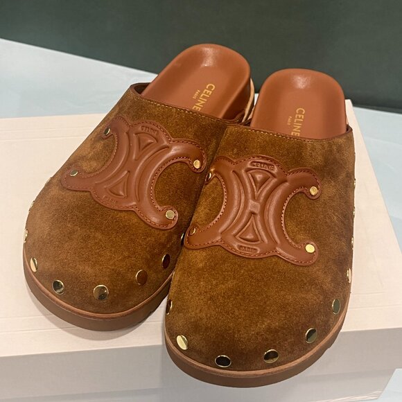 Celine Women's Brown Sandals - Picture 1 of 6